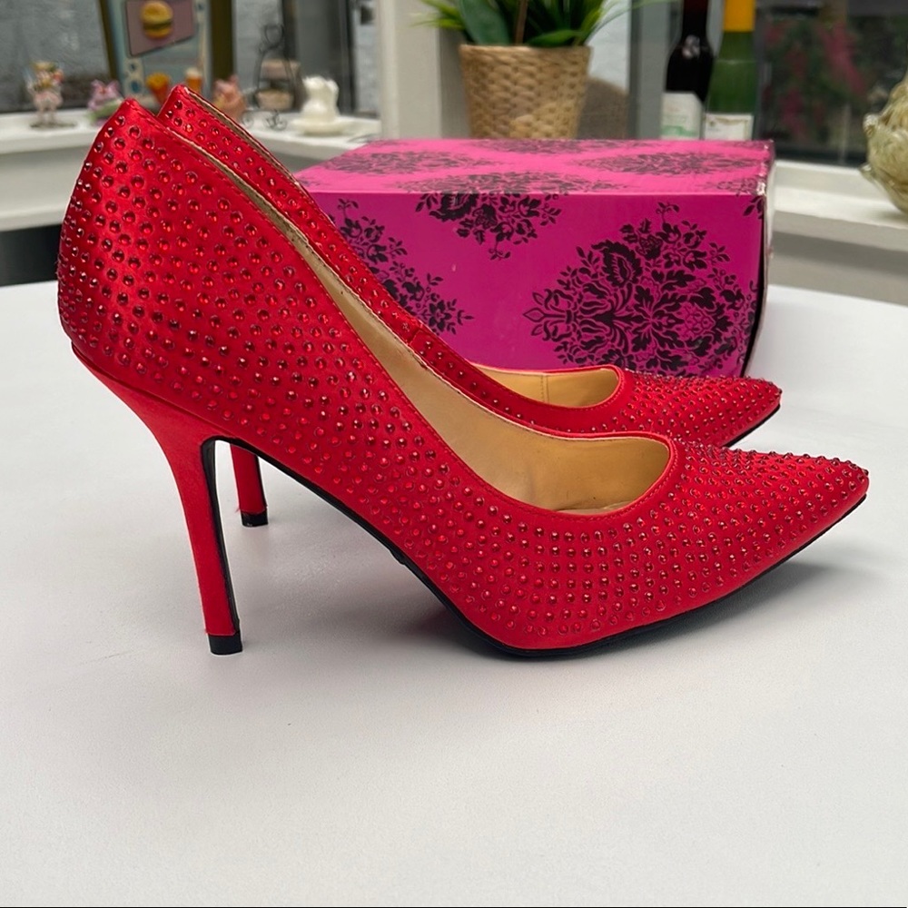 New Red Rhinestone Heels - Picture 4 of 15